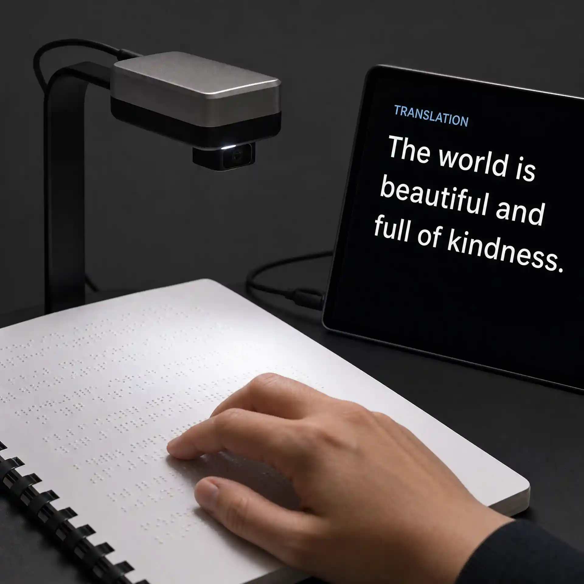 Related tool preview for braille translator from image