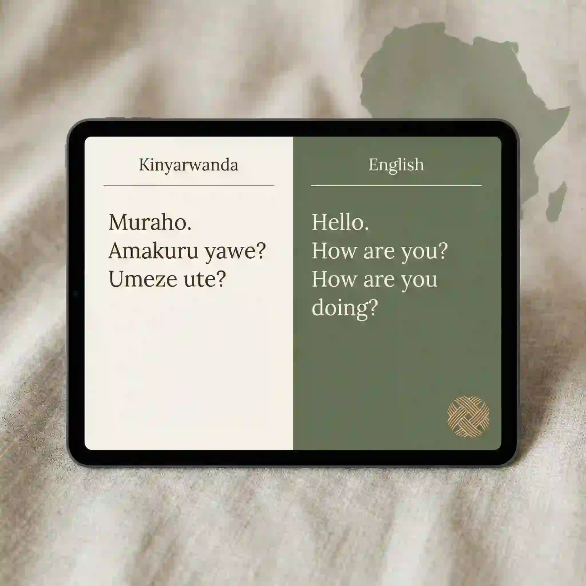 Vorschaubild: Workflow des Kinyarwanda-Englisch Übersetzers.