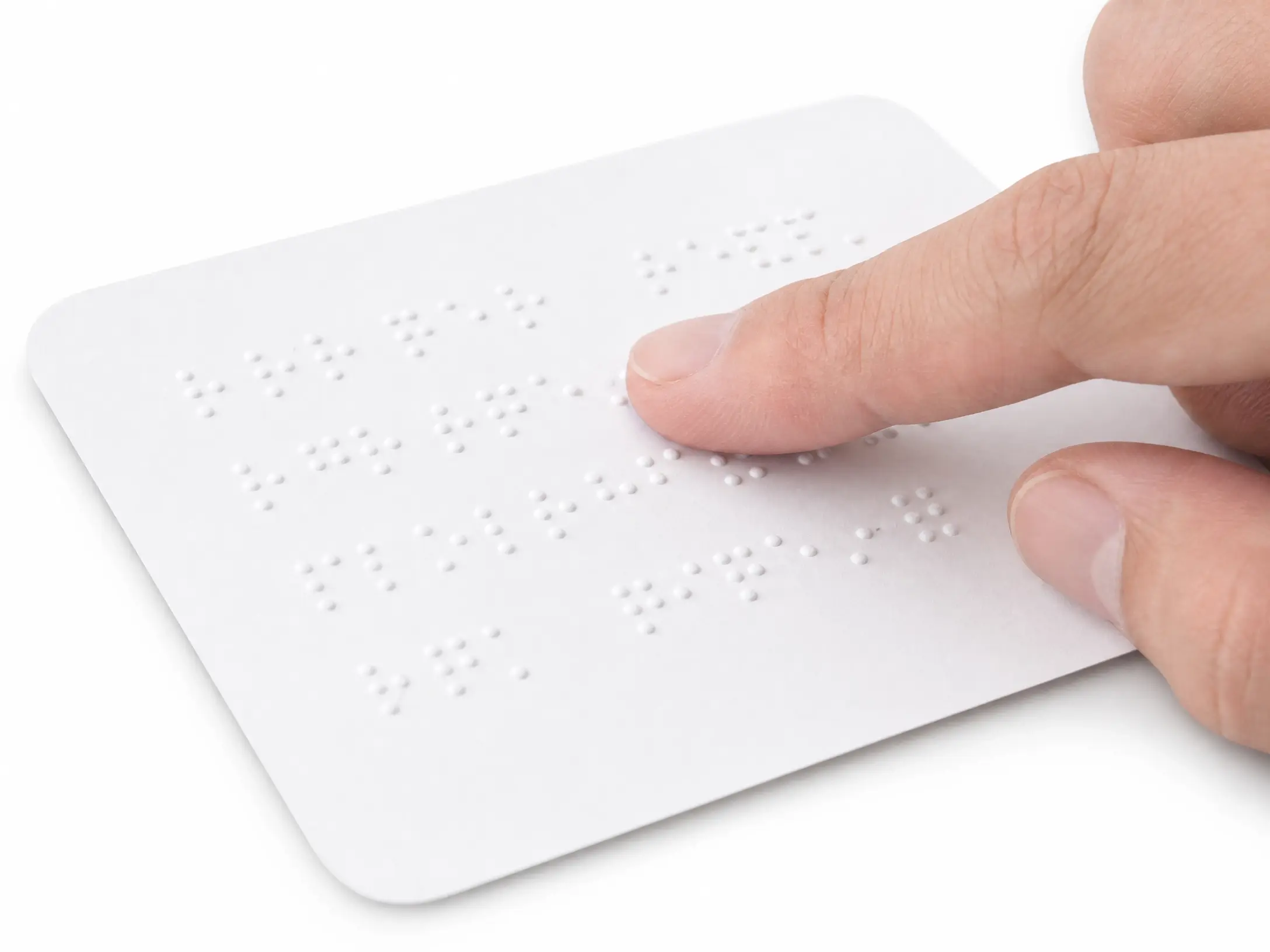 Braille translator from image preview 0: sample braille image; clear braille dots become readable text for accessible translation.