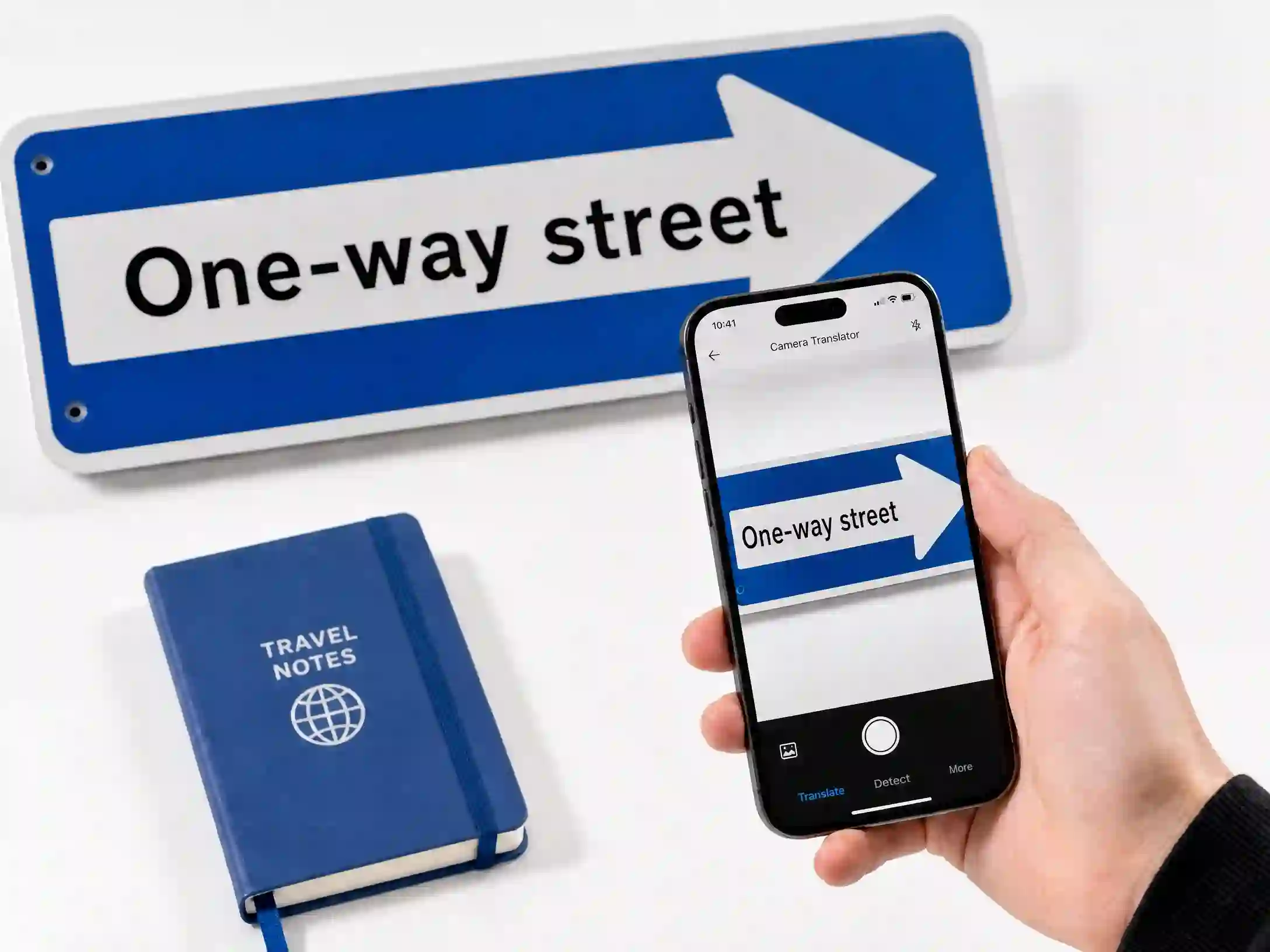 camera-translator after example showing translated menu text with preserved visual context