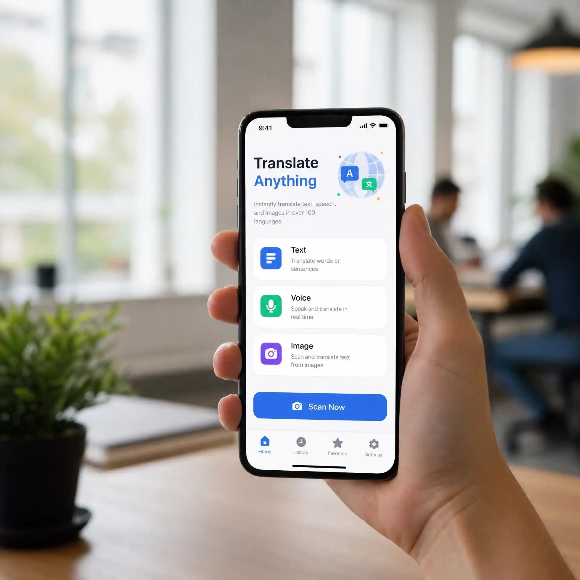 camera-translator call to action preview showing instant photo translation for everyday tasks