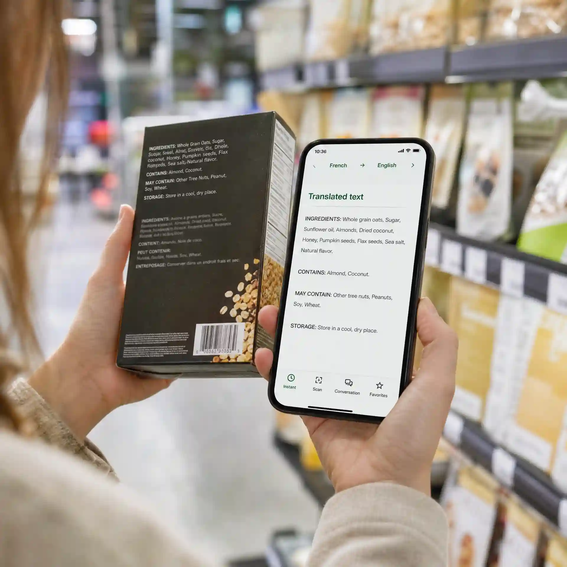 camera-translator shopping preview scanning product labels manuals and safety warnings clearly