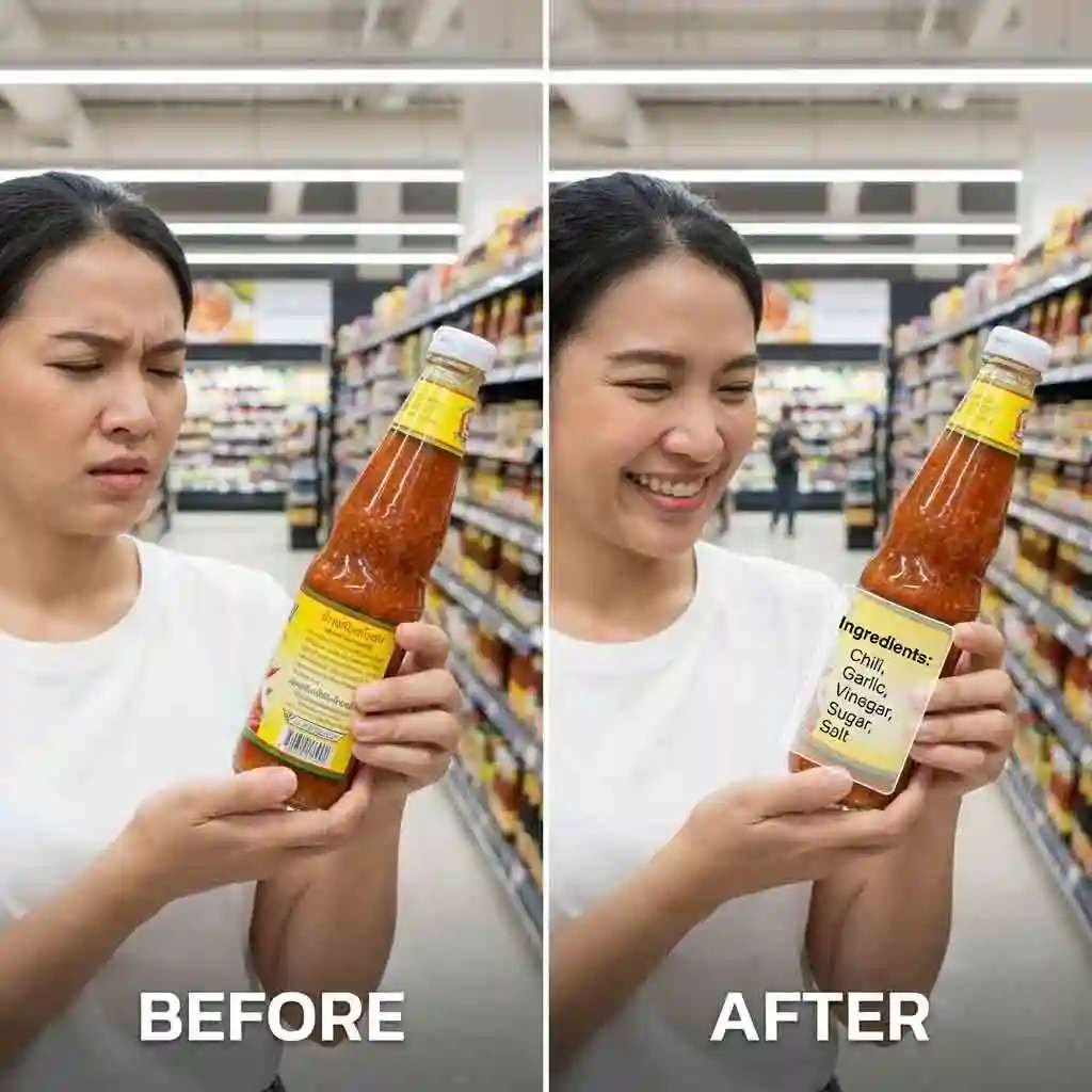 Make informed shopping decisions with our google-photo-translator by translating product labels, ingredient lists, and user instructions on imported goods instantly.