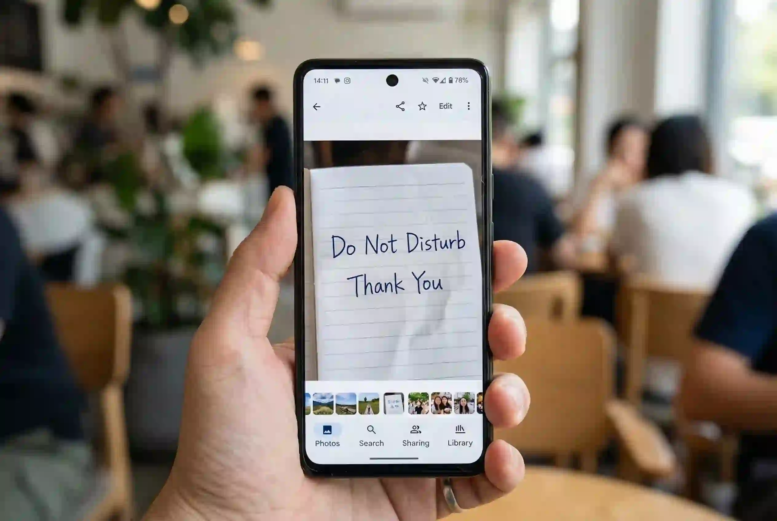 Before and after google photo translation with our AI image translator.