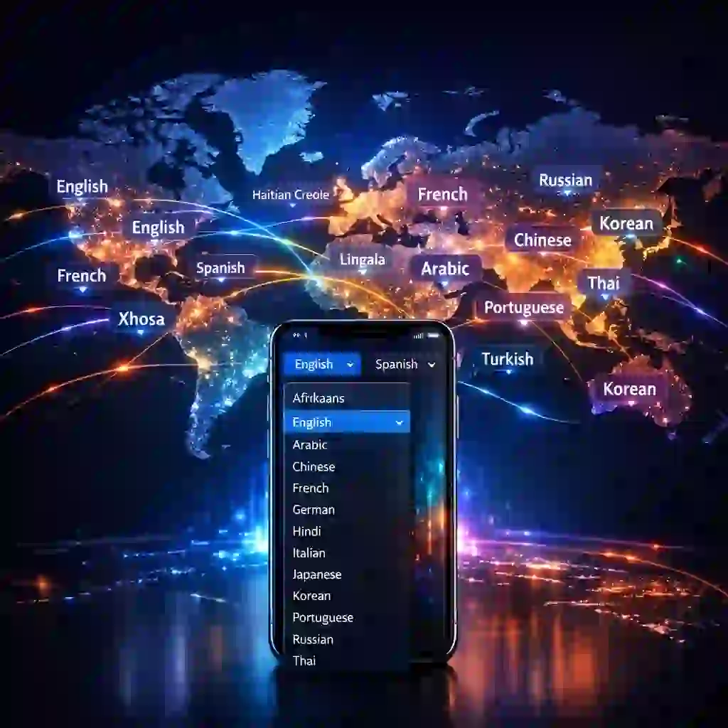 Dieses vielseitige Tool ist mehr als eine einfache Übersetzer-App. Übersetzen Sie nahtlos Spanisch ins Kreolische, Lingala ins Deutsche übersetzen oder ins Xhosa übersetzen für all Ihre unterschiedlichen multilingualen Anforderungen.
