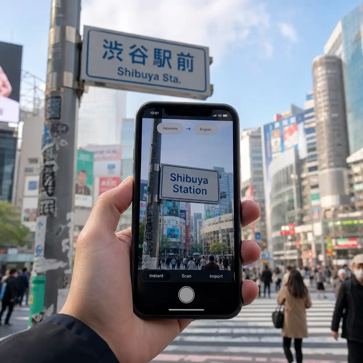 japanese photo translator helping travelers read Japanese street signs and directions