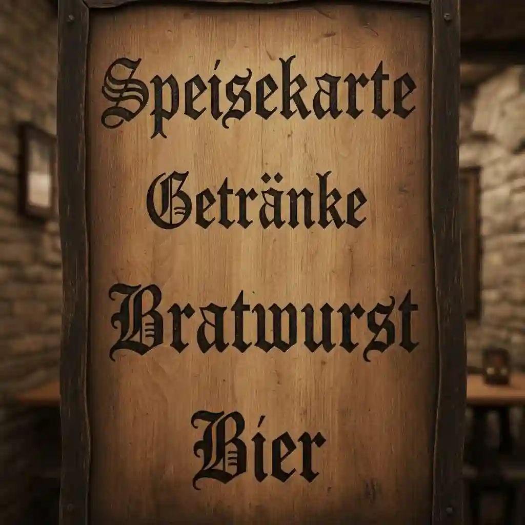 Before menu translation preview with the original foreign-language menu image.