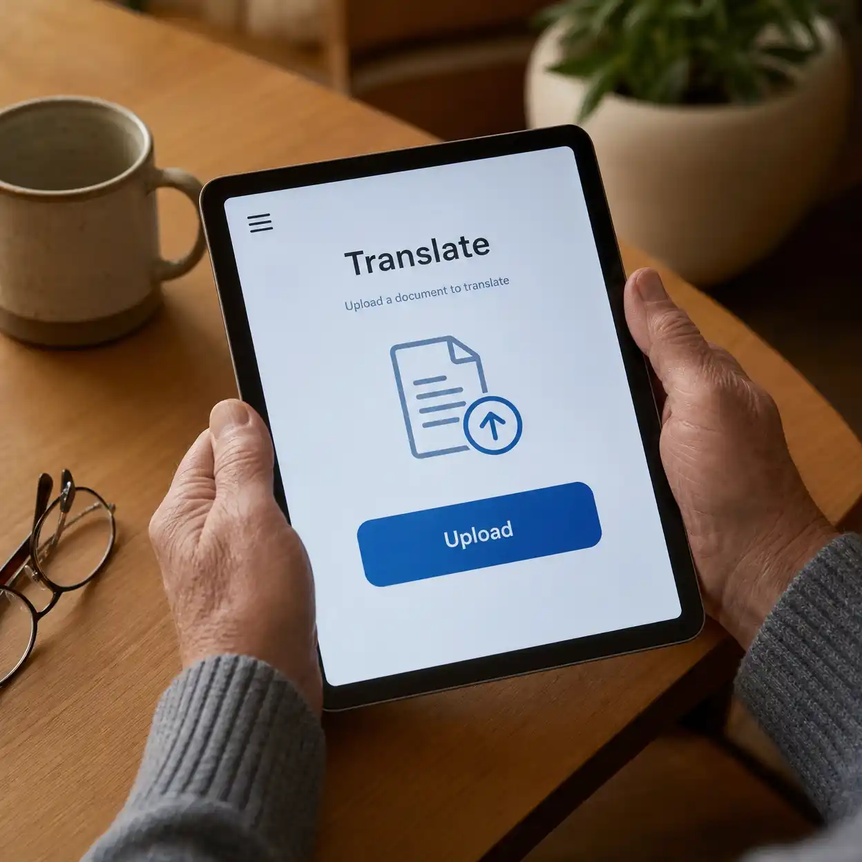 translate english to somali image workflow preview from upload to recognition and final copied text