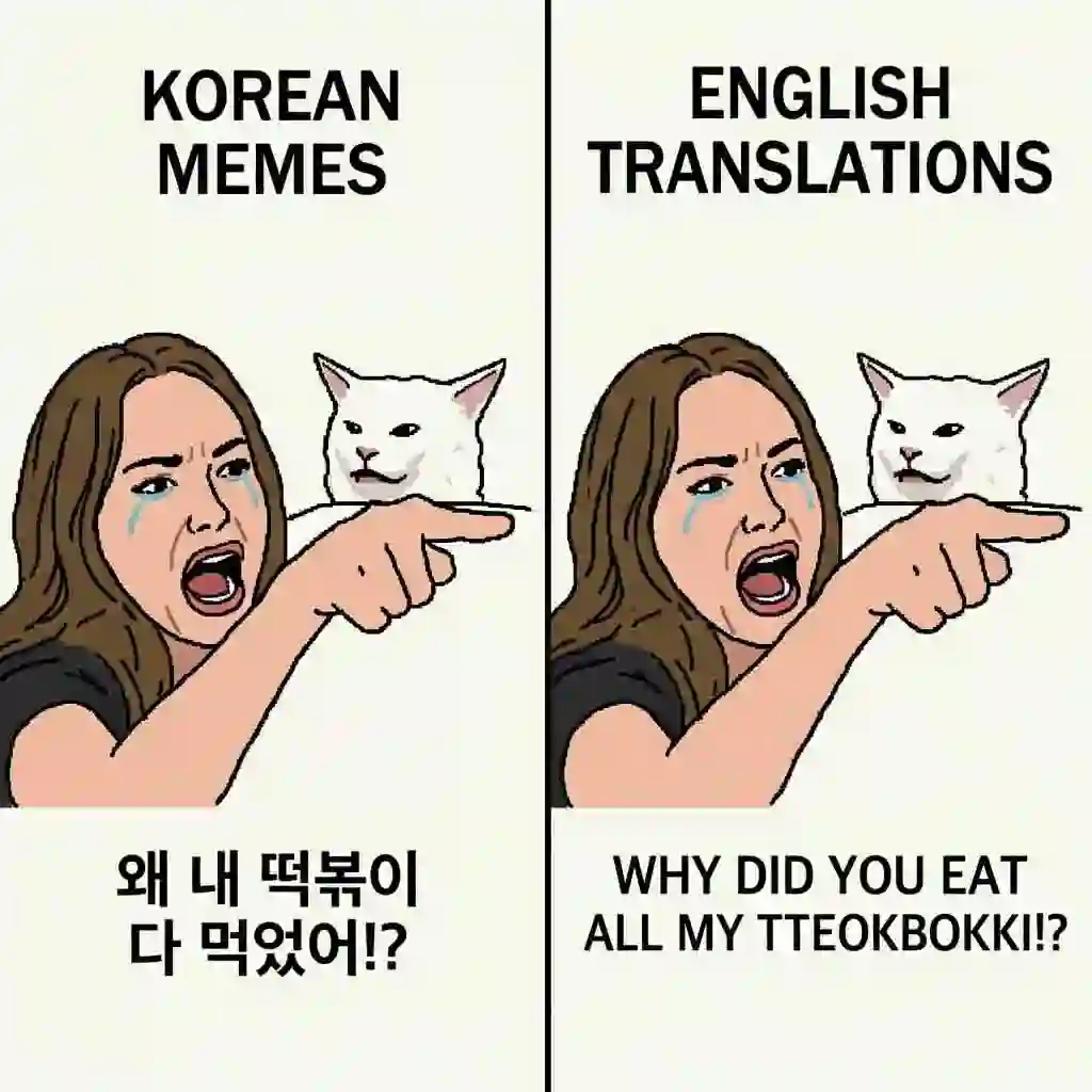 Social-Media-Nutzer können koreanische Bilder ins Englische übersetzen, um Memes und Beiträge vollständig zu verstehen, mühelos an globalen Gesprächen teilzunehmen und den Spaß zu teilen.