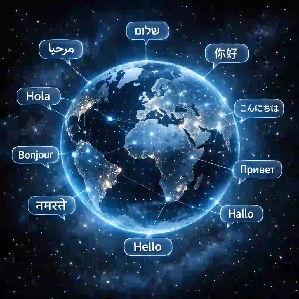 Schnelle globale Kommunikation dank Foto Übersetzer App, die arabische Fotos ins Englische und über hundert weitere Sprachen übersetzt.